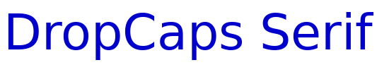 DropCaps Serif fuente