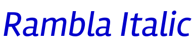 Rambla Italic fuente